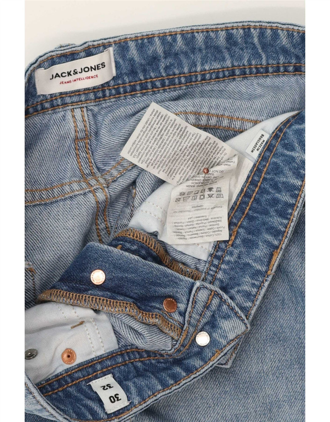 Jeans dritti Chris da uomo Jack & Jones W30 L32 cotone blu