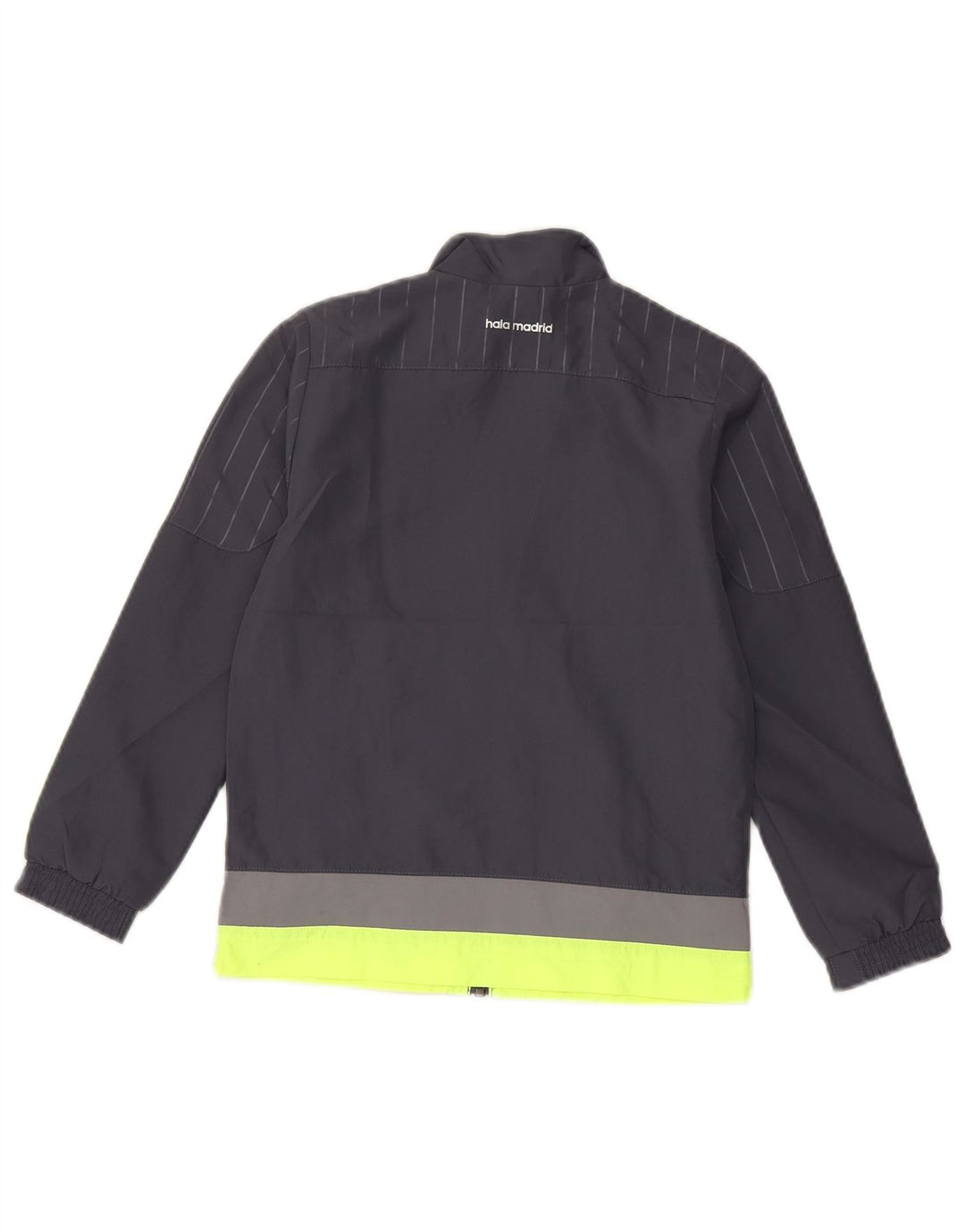 Giacca da ginnastica grafica da ragazzo Adidas 7-8 anni Colorblock grigio
