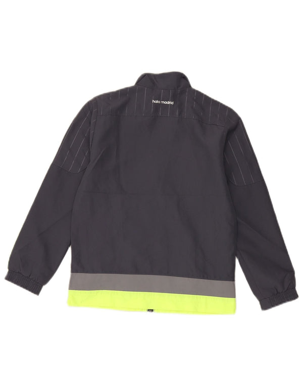 Giacca da ginnastica grafica da ragazzo Adidas 7-8 anni Colorblock grigio