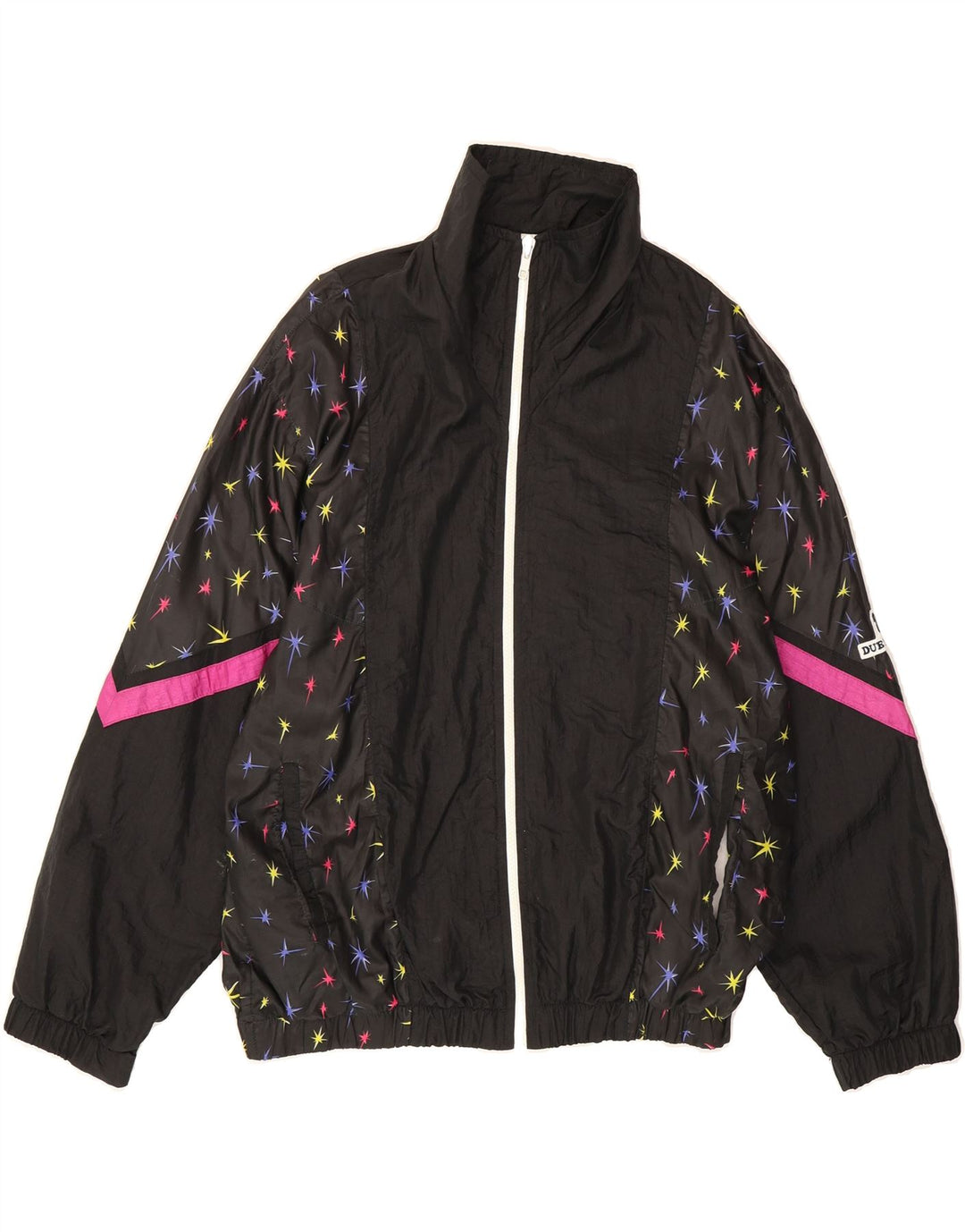 VINTAGE Womens Tracksuit Top Jacket EU 44 XL Black Vintage Vintage and Second-Hand Vintage from Messina Hembry 
