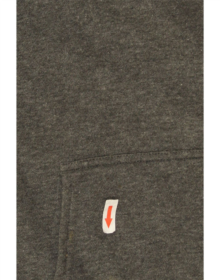 Maglia con cappuccio oversize grafica Nike da donna US 8/10 cotone grigio medio