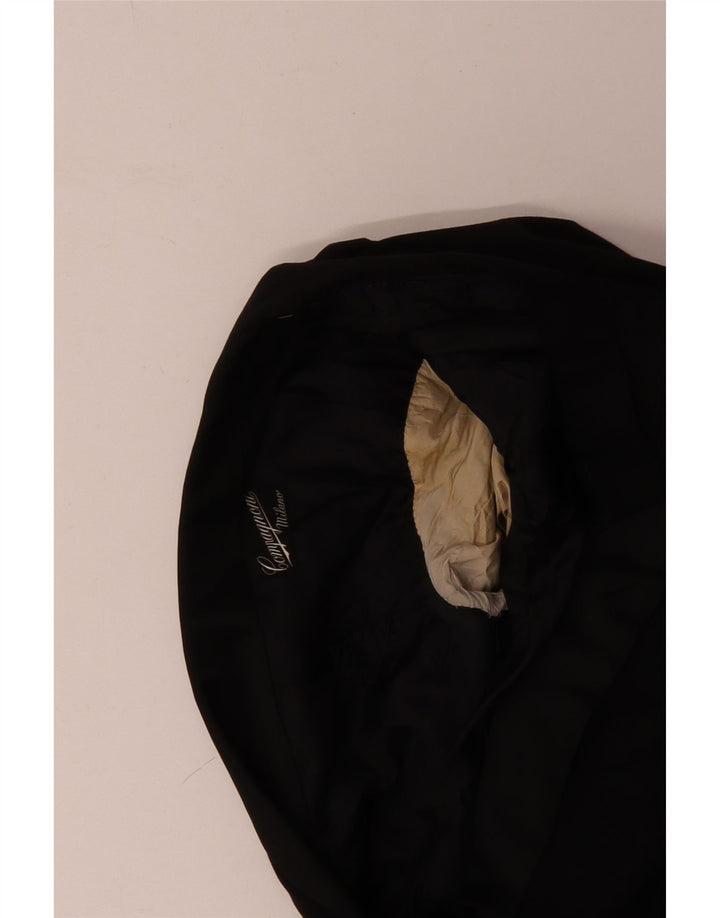 Giacca blazer vintage da uomo a 1 bottone UK 38 media nera