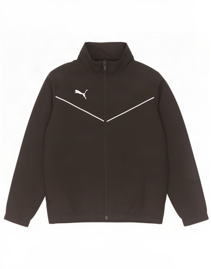 Giacca da tuta da ragazzo Puma 11-12 anni in poliestere nero