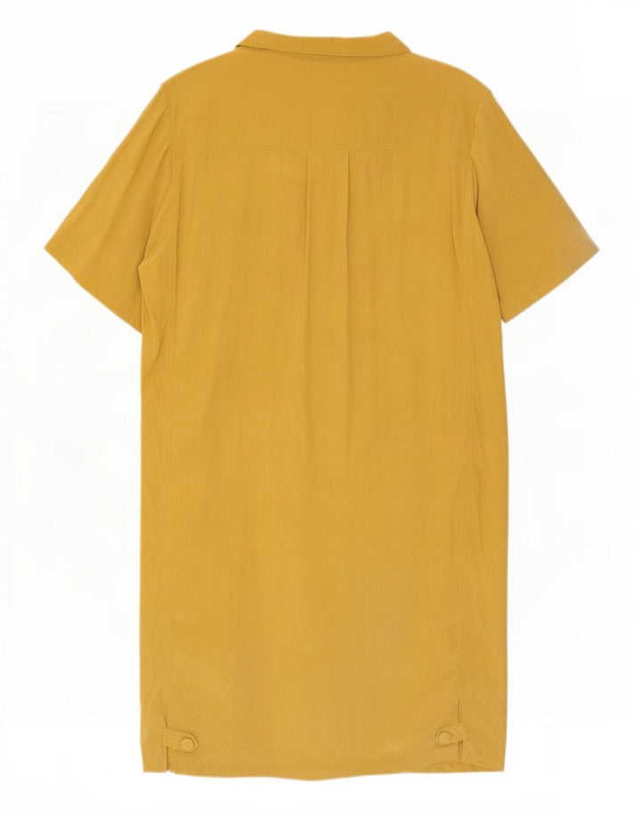 Abito a trapezio da donna di Diana Bentall IT 50 XL in seta gialla