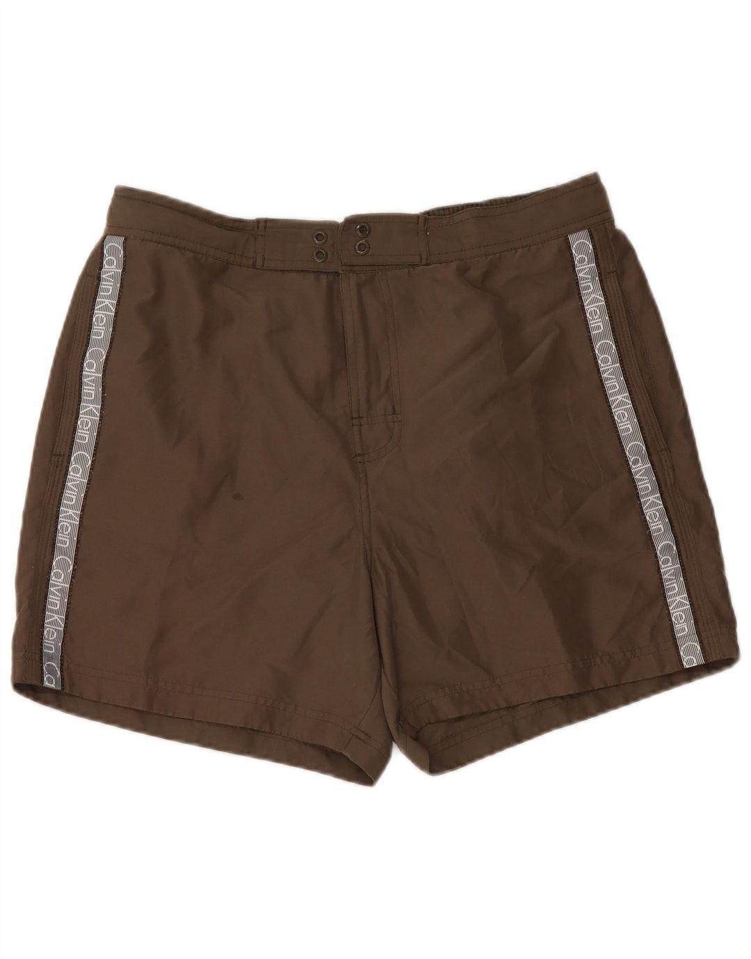 CALVIN KLEIN Pantaloncini da bagno con grafica da uomo Large Poliestere kaki