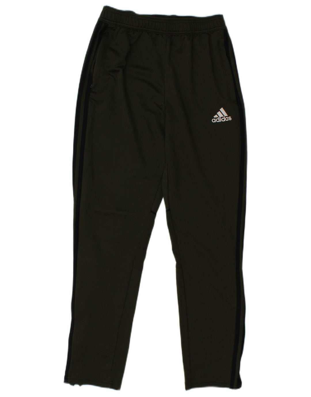 Pantaloni della tuta da ragazzo ADIDAS 13-14 anni in poliestere kaki