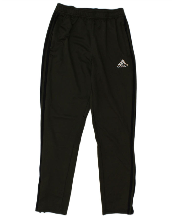 Pantaloni della tuta da ragazzo ADIDAS 13-14 anni in poliestere kaki