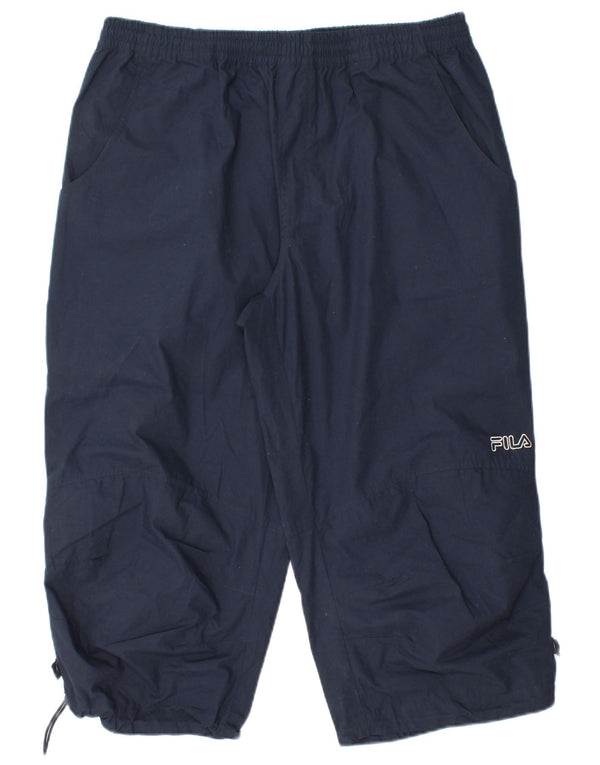 Pantaloni da tuta Fila da uomo Capri Large in poliestere blu navy