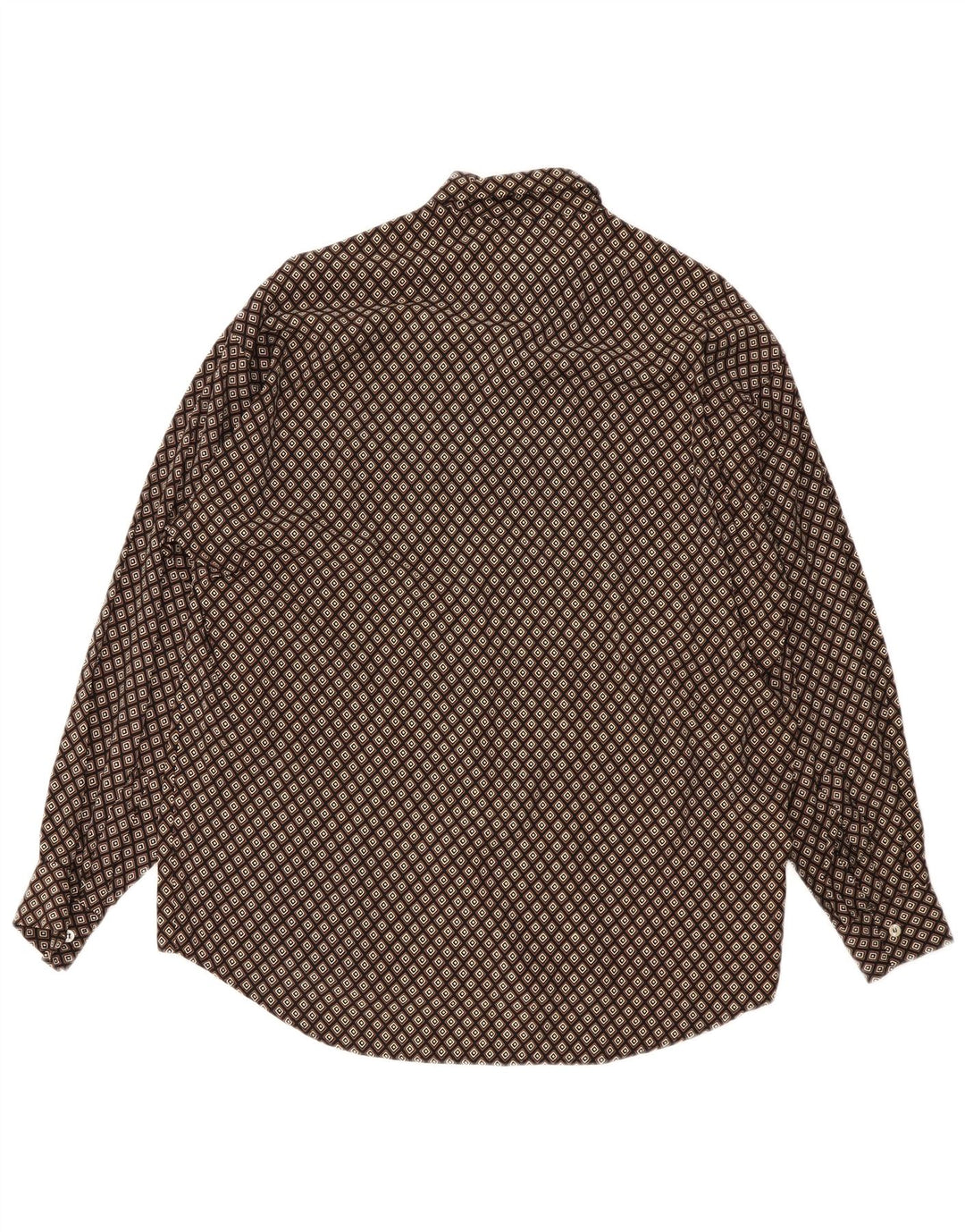 Camicia da uomo Kantaros Marrone medio geometrica
