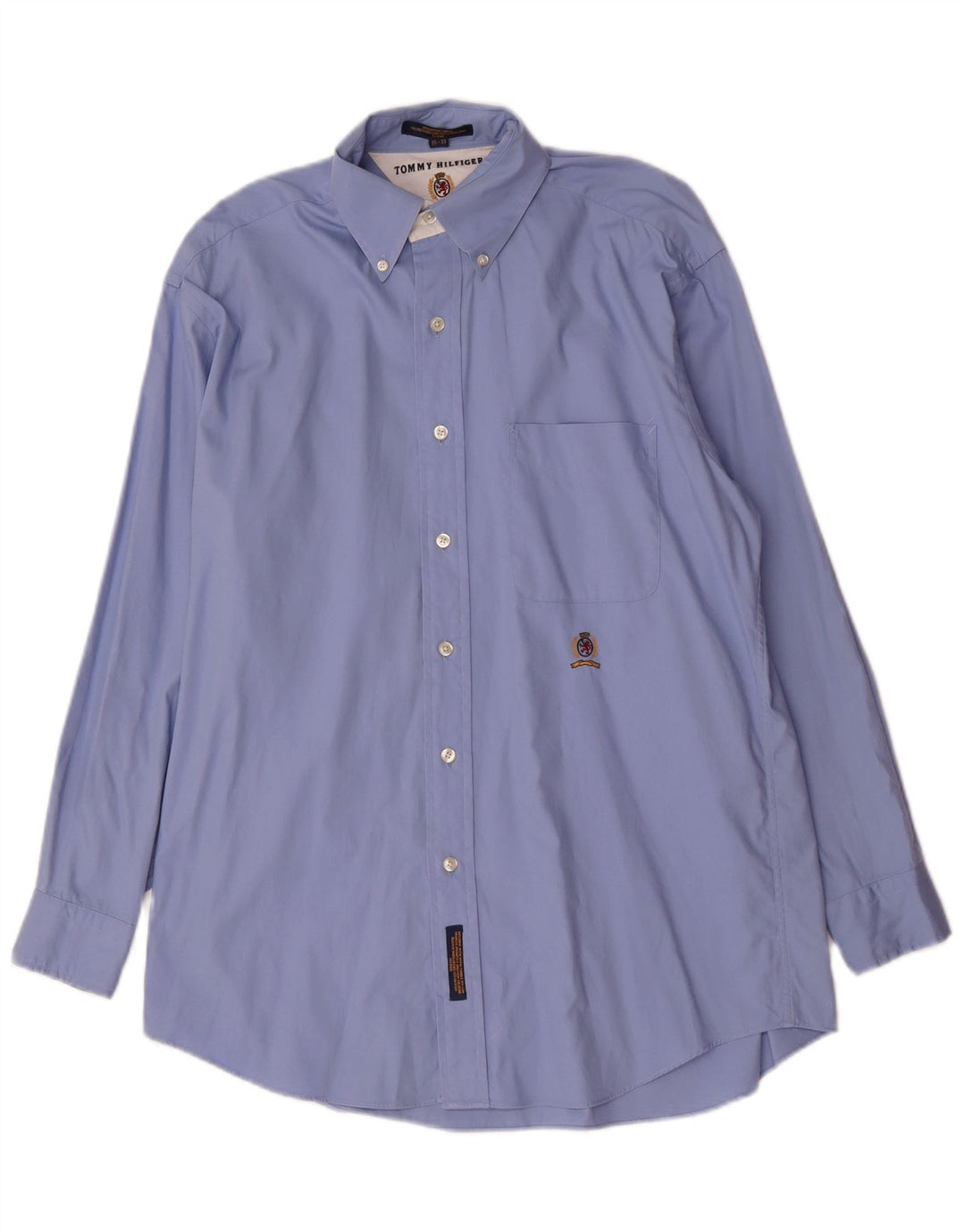 Camicia da uomo Tommy Hilfiger taglia 15 cotone blu medio