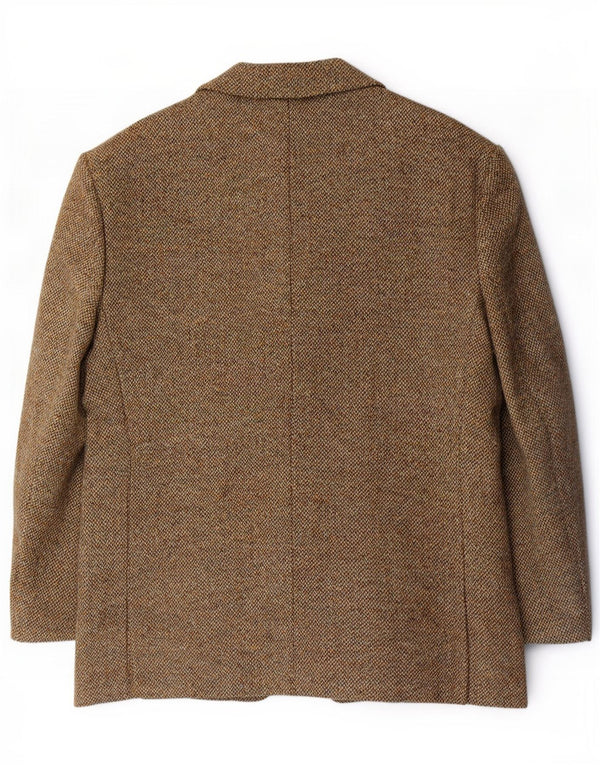 Giacca blazer a 2 bottoni da uomo Harris Tweed IT 46 3XL Marrone screziato