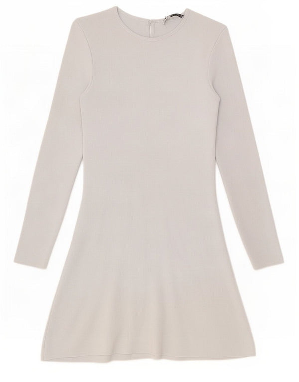 Abito maglione a maniche lunghe da donna Zara UK 8 Small in viscosa blu