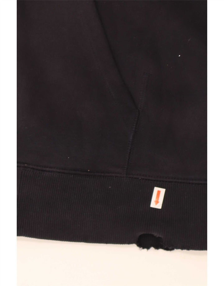 Maglione con cappuccio e zip da uomo Carhartt in cotone blu navy medio