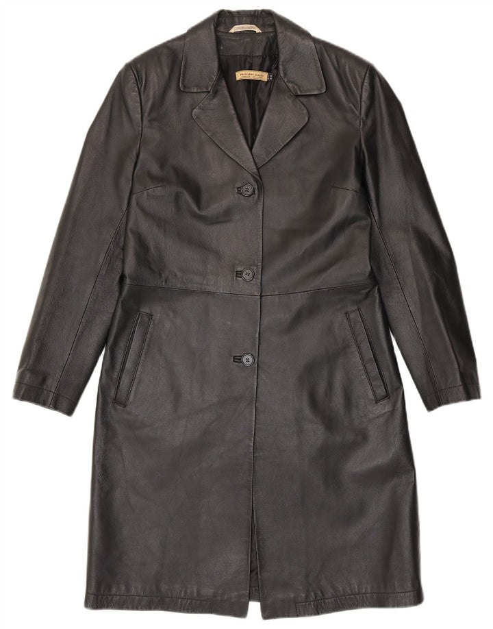 Cappotto in Pelle Donna Privilegi IT 42 Medio Pelle Nera