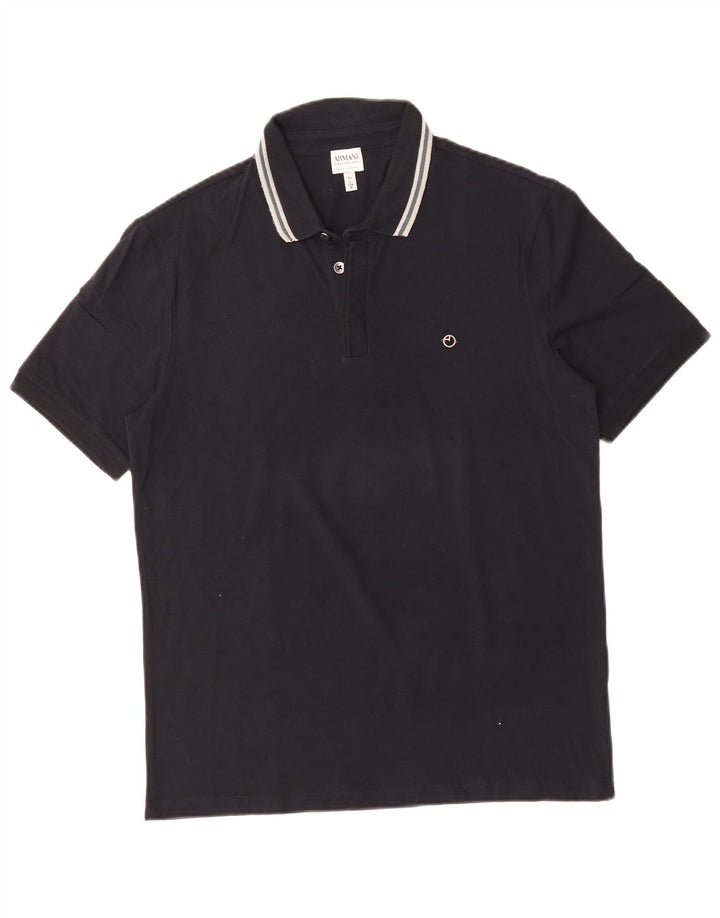 Polo da uomo ARMANI COLLEZIONI media blu navy