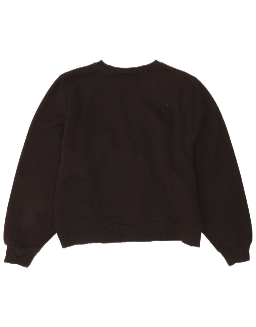 Felpa corta oversize da donna Zara UK 14 cotone nero medio