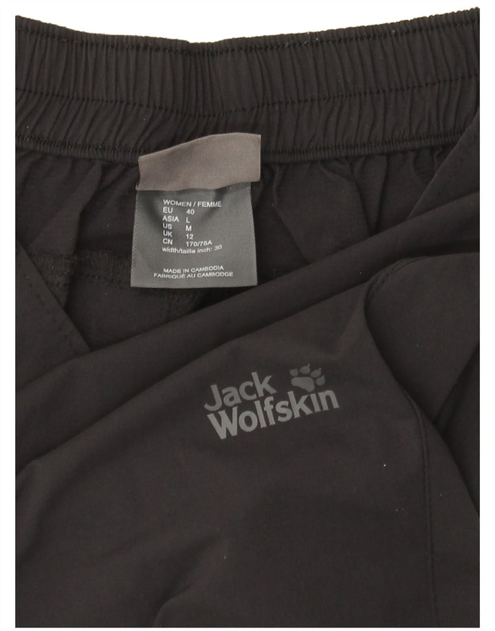 Pantaloncini Bermuda da donna Jack Wolfskin UK 12 medi W32 neri