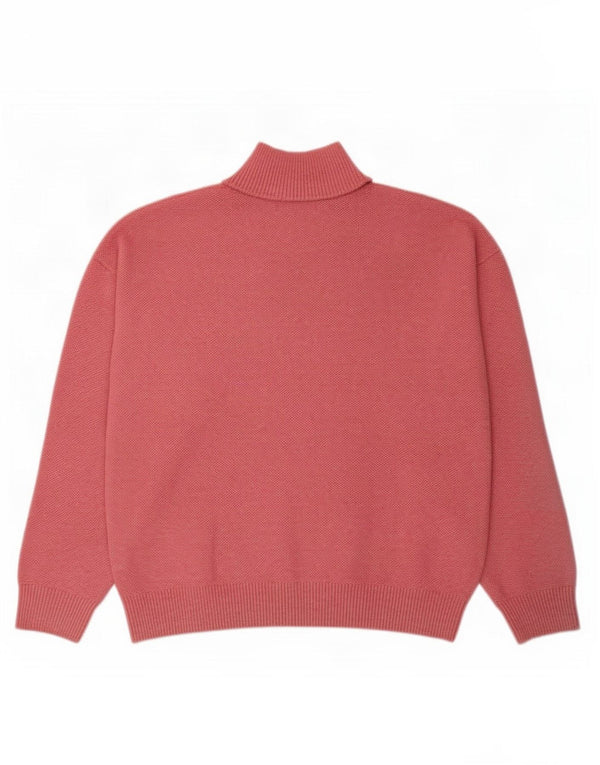 Maglione maglione a collo alto da donna Marks & Spencer UK 14 Rosa medio