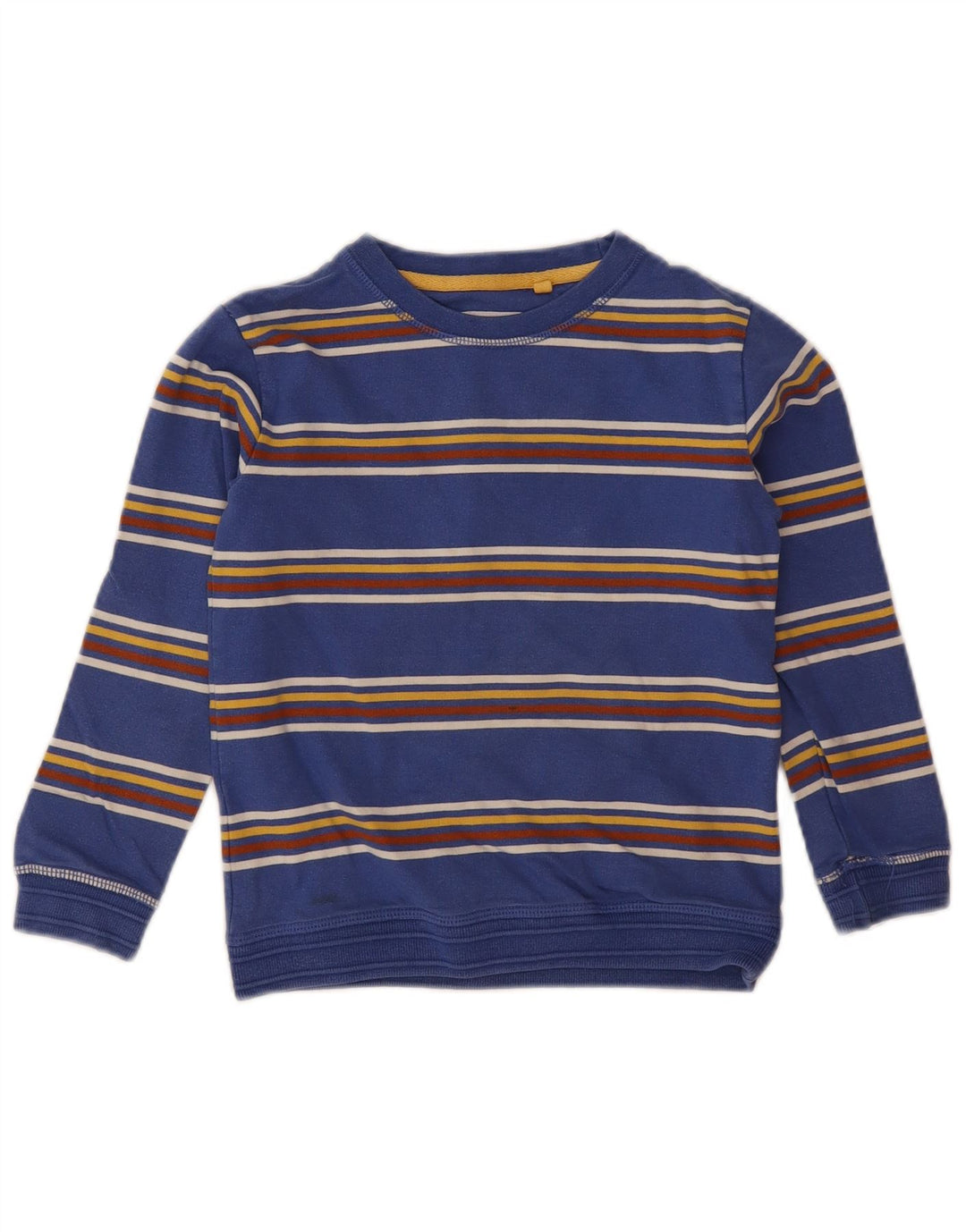 Felpa da bambino Fat Face 5-6 anni in cotone a righe blu