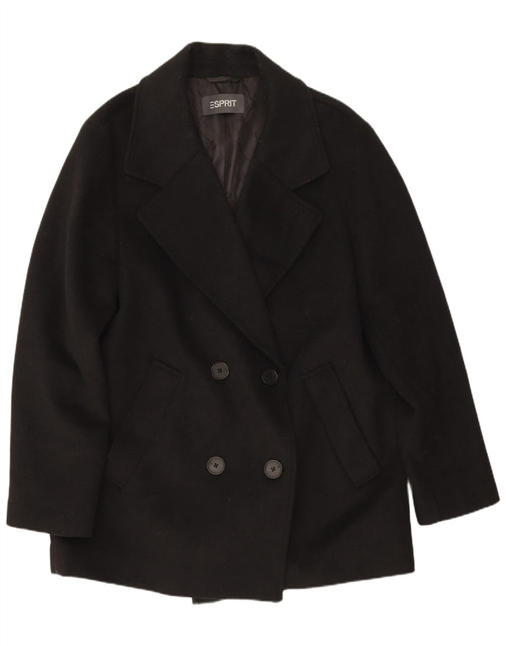 Esprit Giacca blazer doppiopetto da donna UK 16 Large Nero