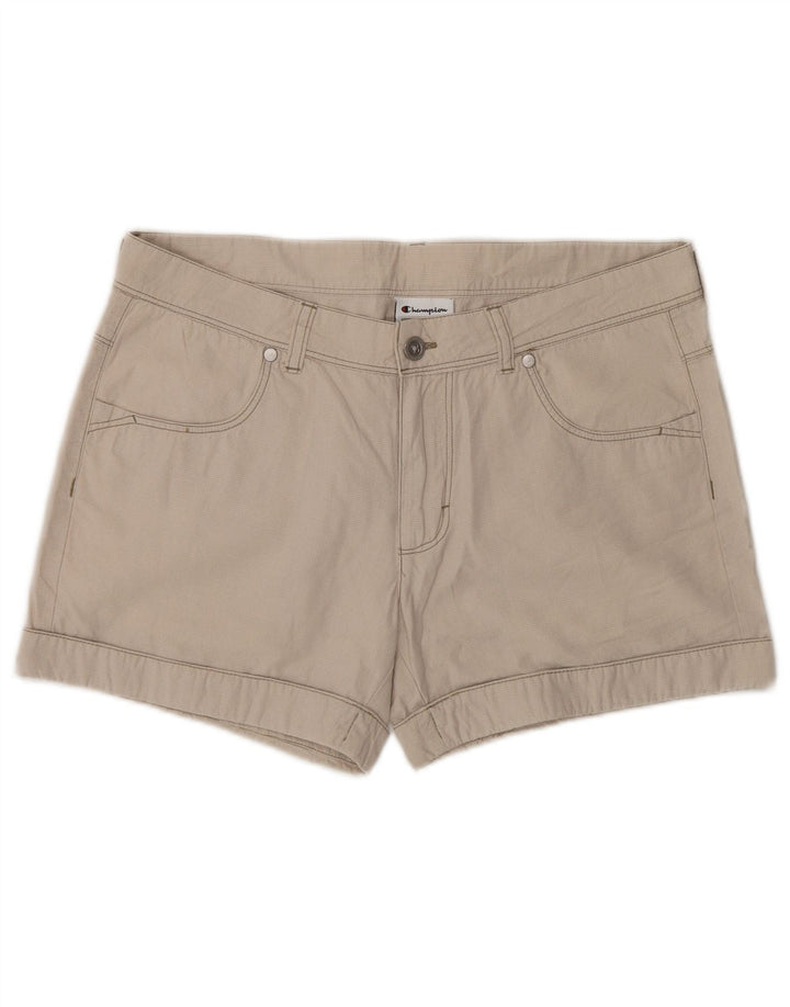 Pantaloncini casual da donna Champion medi W30 pied de poule beige
