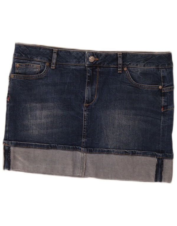 Gonna in denim da donna Liu Jo W32 Large in cotone blu navy