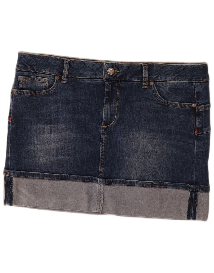 Gonna in denim da donna Liu Jo W32 Large in cotone blu navy