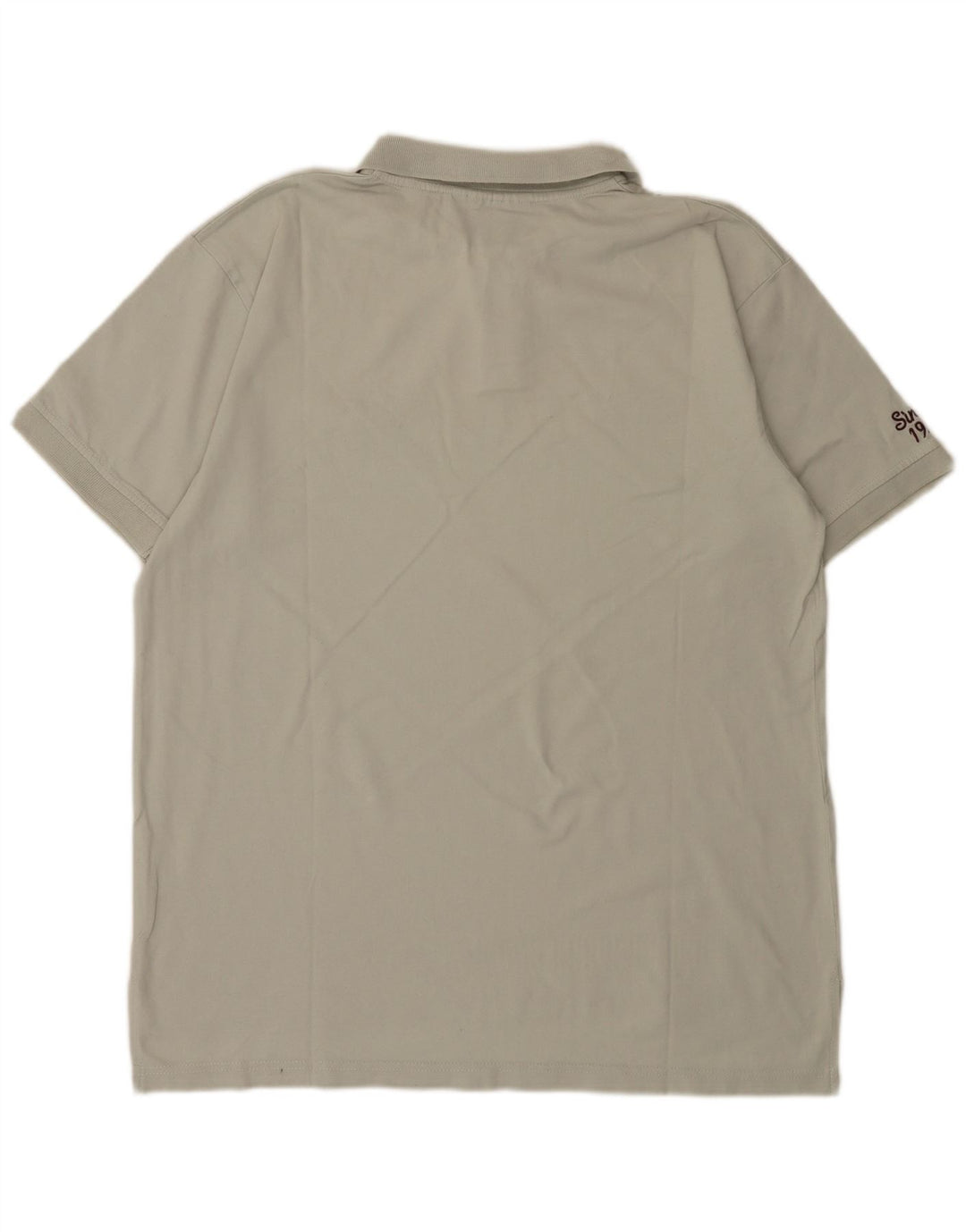 Polo grafica da uomo Umbro grande in cotone grigio