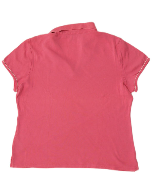 Polo da donna Tommy Hilfiger UK 18 XL cotone rosa