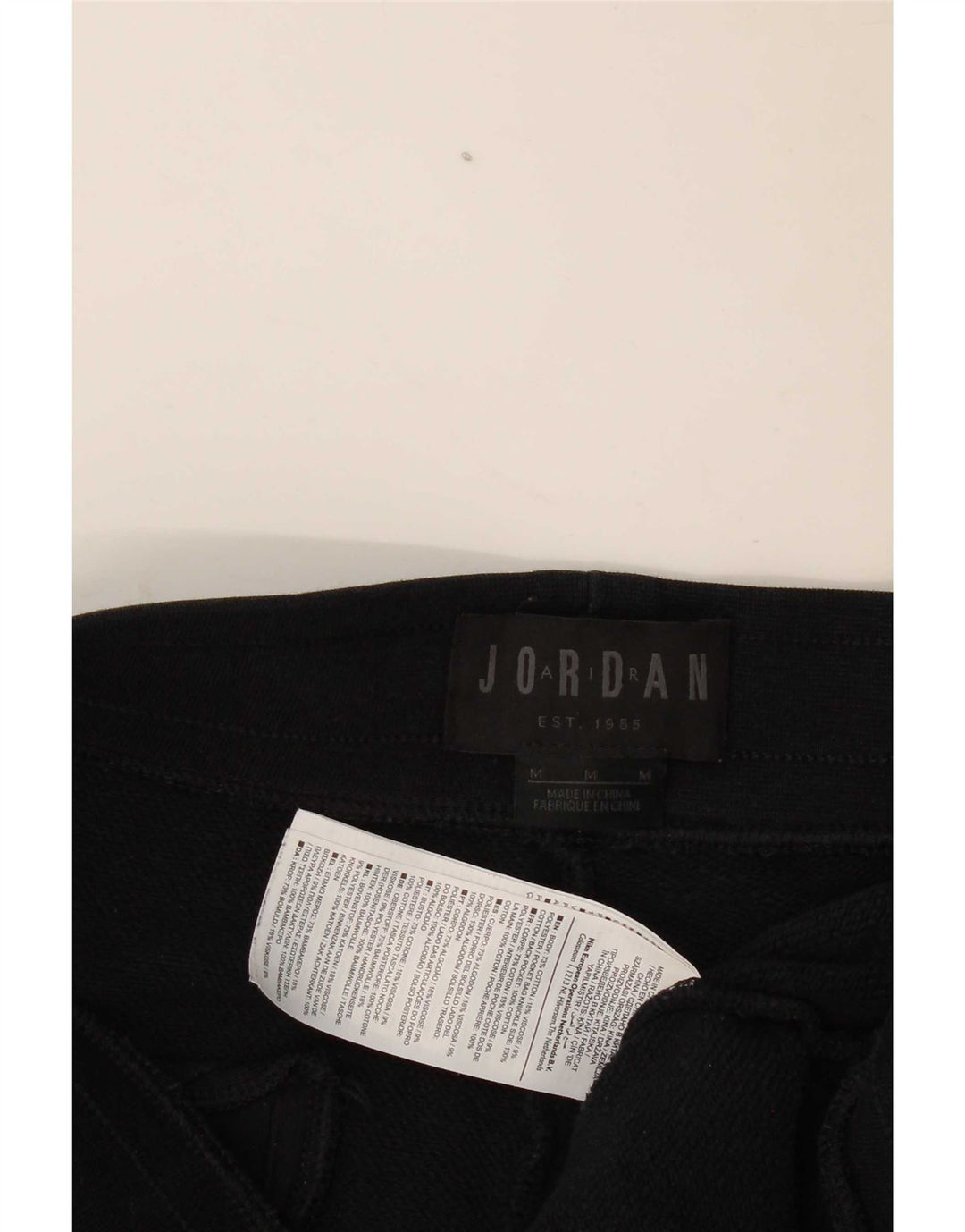 Pantaloni da tuta con grafica Jordan da uomo, pantaloni da jogging, cotone nero medio