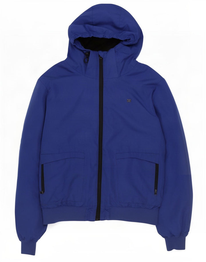 Giacca bomber con cappuccio da uomo DC UK 42 XL poliestere blu