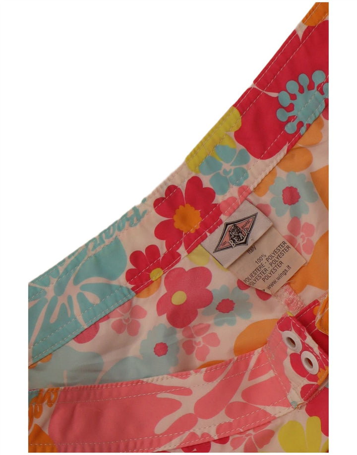 Pantaloncini da bagno da donna Bear UK 14 Grande poliestere floreale multicolore