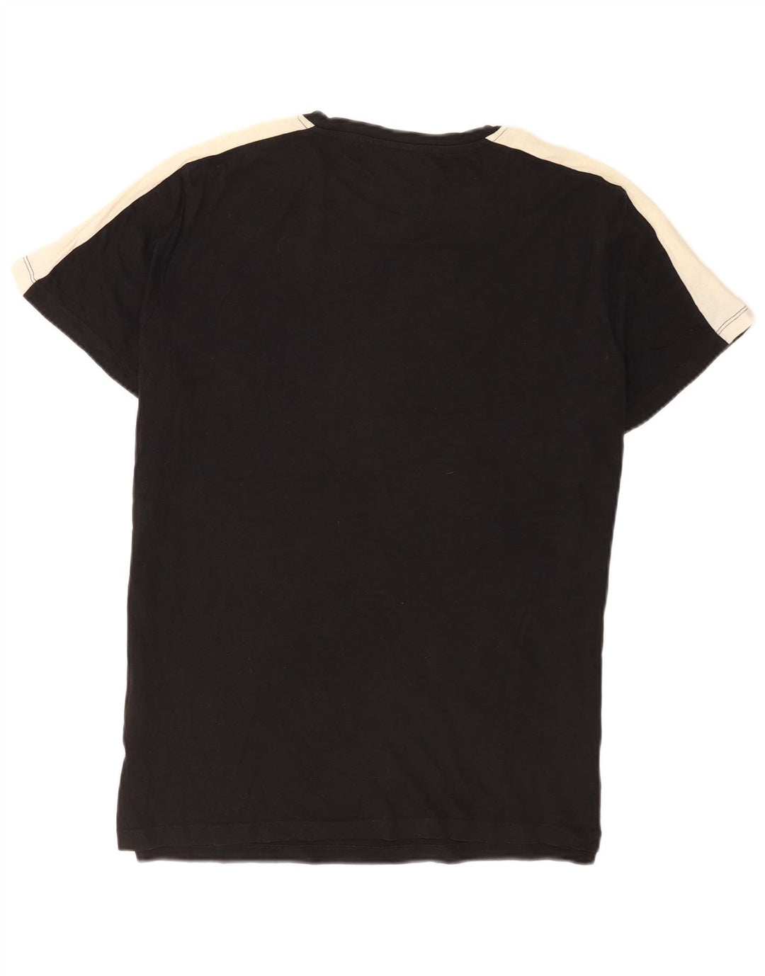 Jack & Jones T-shirt da uomo Top Large in cotone color block nero