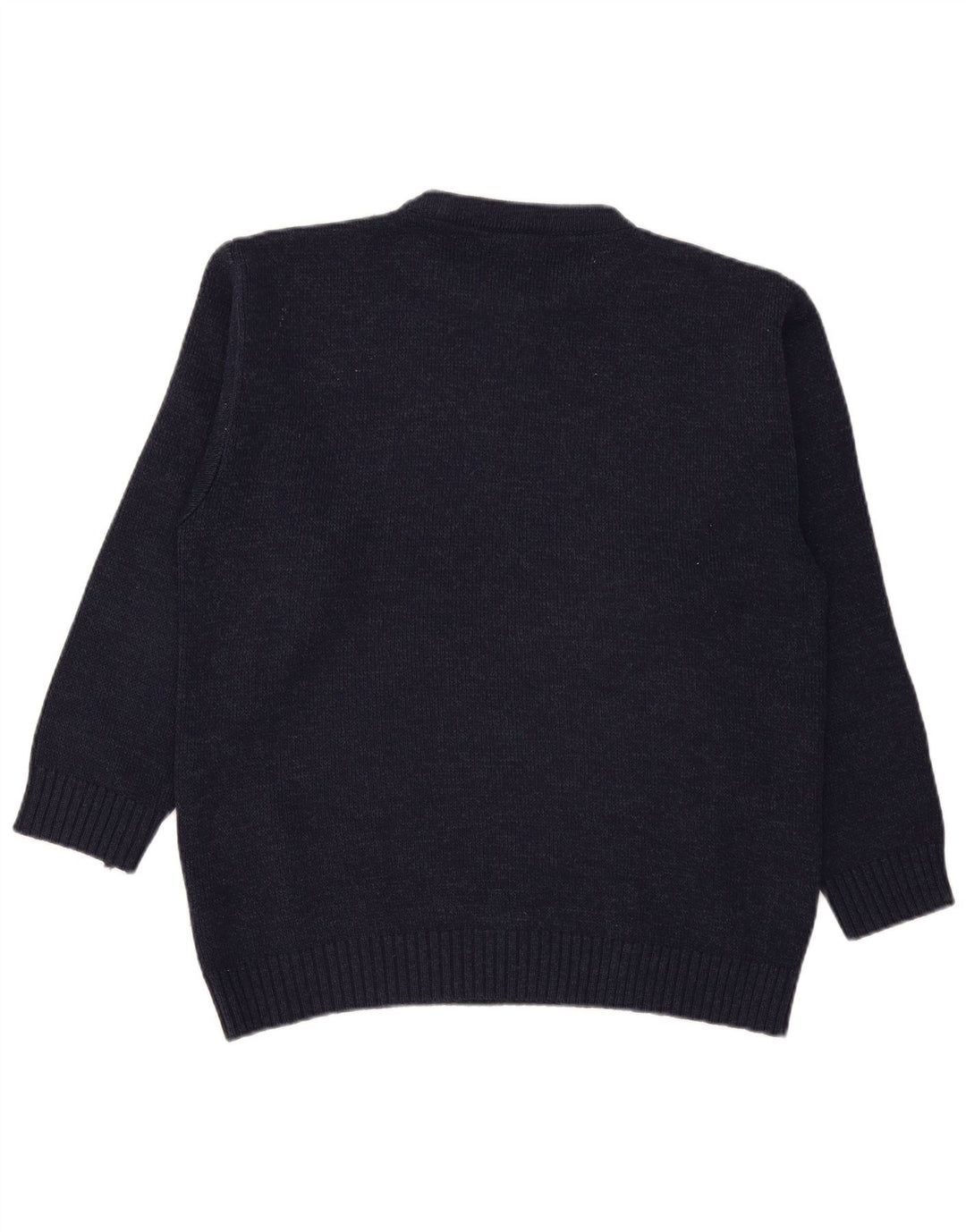 Maglione maglione girocollo da uomo Four Seasons Acrilico a righe blu navy medio