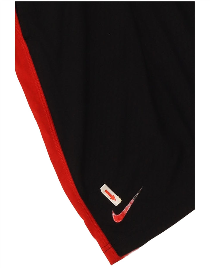 Pantaloncini sportivi Nike Dri Fit da uomo, grandi, in poliestere color block nero