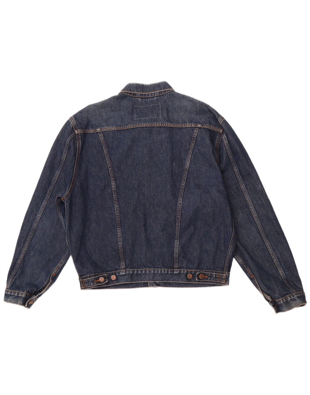 Giacca di jeans da uomo WRANGLER UK 40 grande cotone blu navy