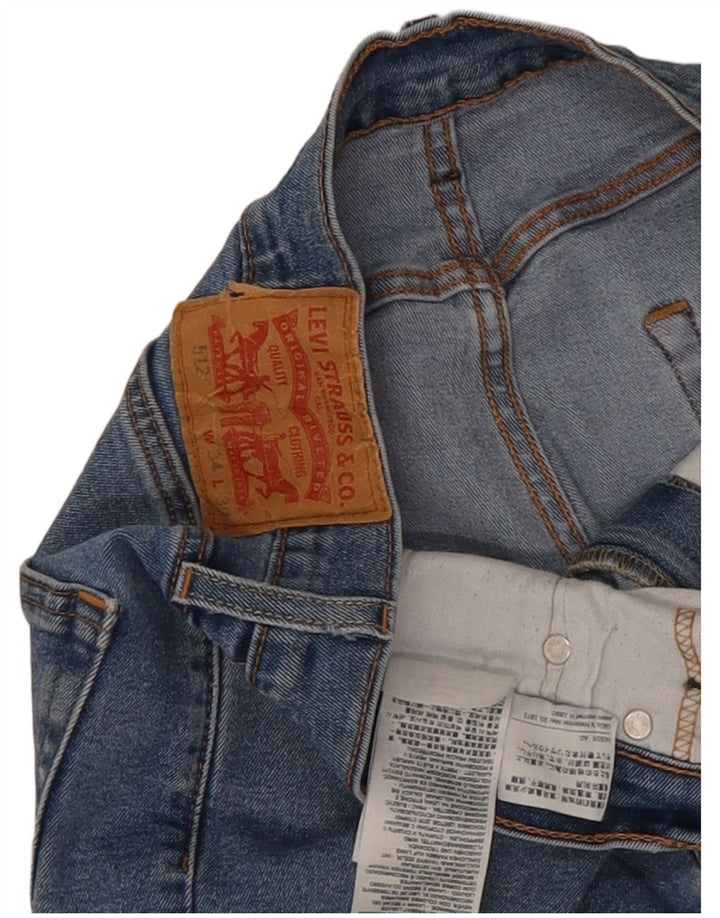 Jeans Levi's Uomo 512 Slim Tapered W34 L30 Cotone Blu