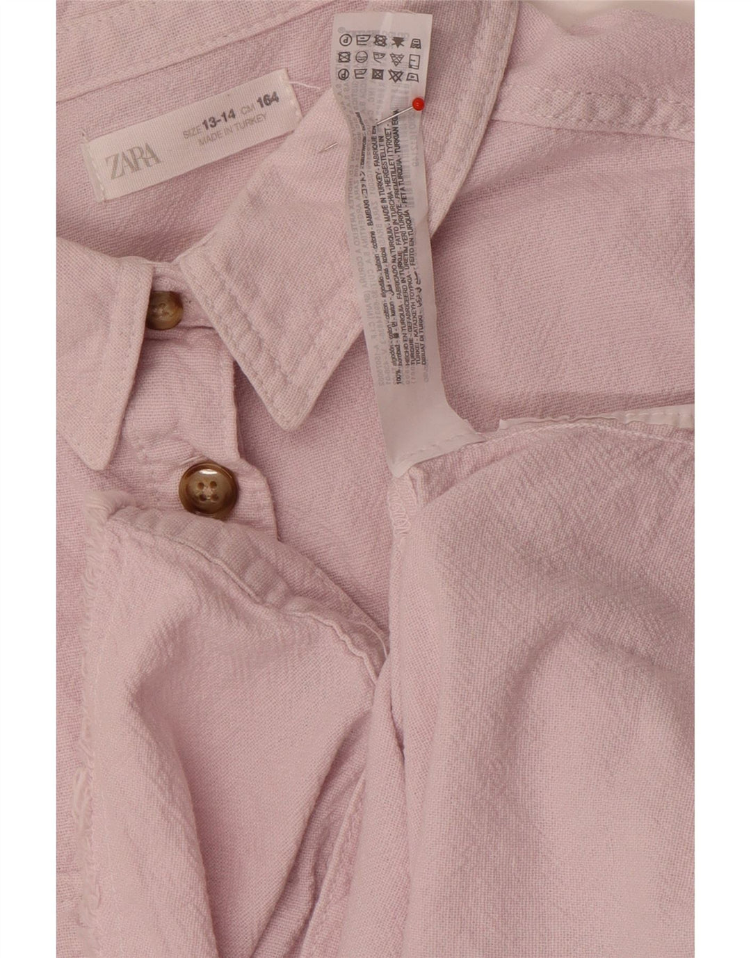 Maglia Zara Bambina 13-14 Anni Cotone Rosa