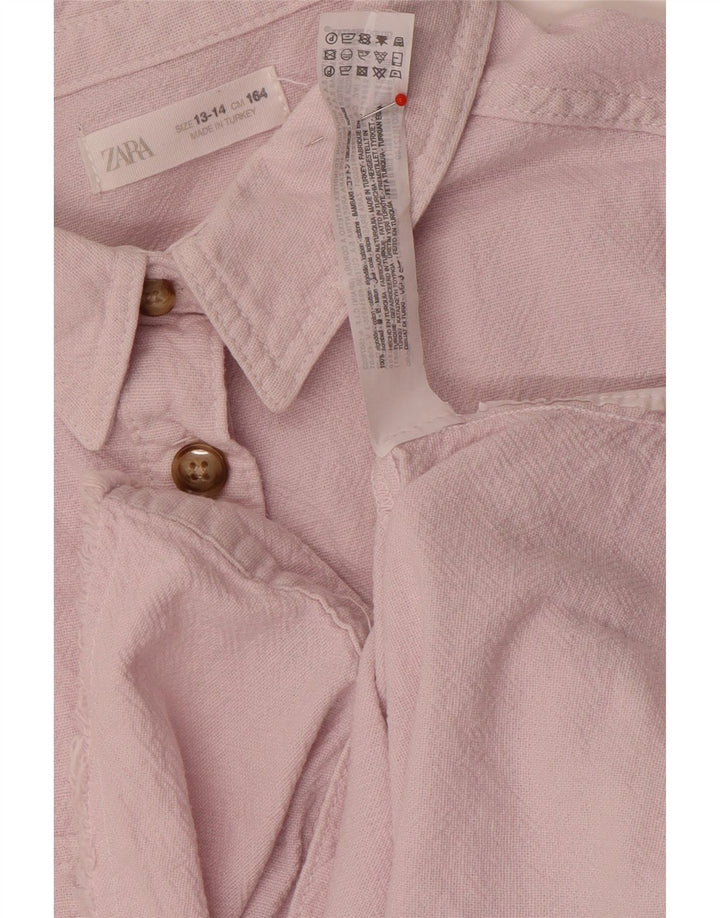 Maglia Zara Bambina 13-14 Anni Cotone Rosa