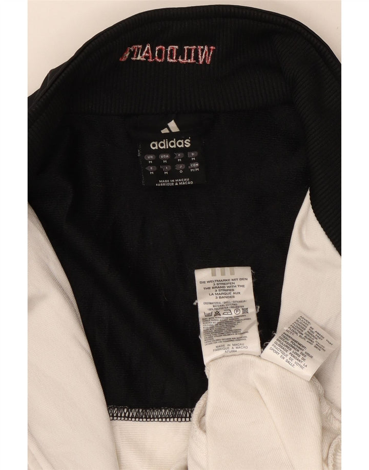 Giacca da ginnastica da uomo Adidas Wildcats Graphic, color block bianco medio