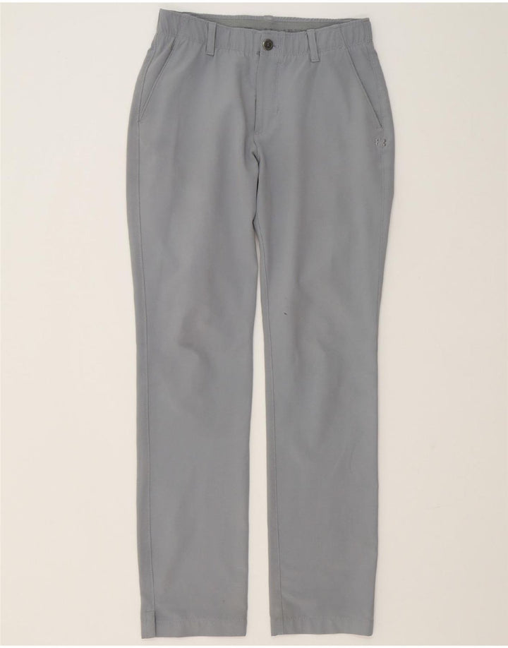 UNDER ARMOUR Mens Slim Chino Trousers W30 L32 Blue Polyester Vintage Under Armour and Second-Hand Under Armour from Messina Hembry 