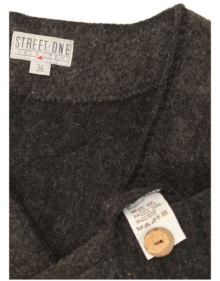 Giacca blazer oversize a 4 bottoni da donna Street One EU 36 piccola lana grigia