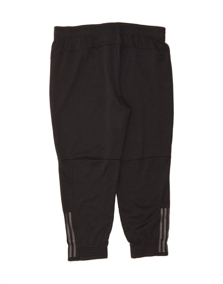 ADIDAS Mens Tracksuit Trousers Joggers 2XL Black Polyester Vintage Adidas and Second-Hand Adidas from Messina Hembry 