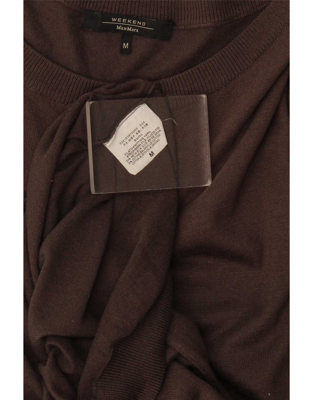 Abito maglione a maniche corte da weekend da donna Max Mara UK 12 Seta grigio medio