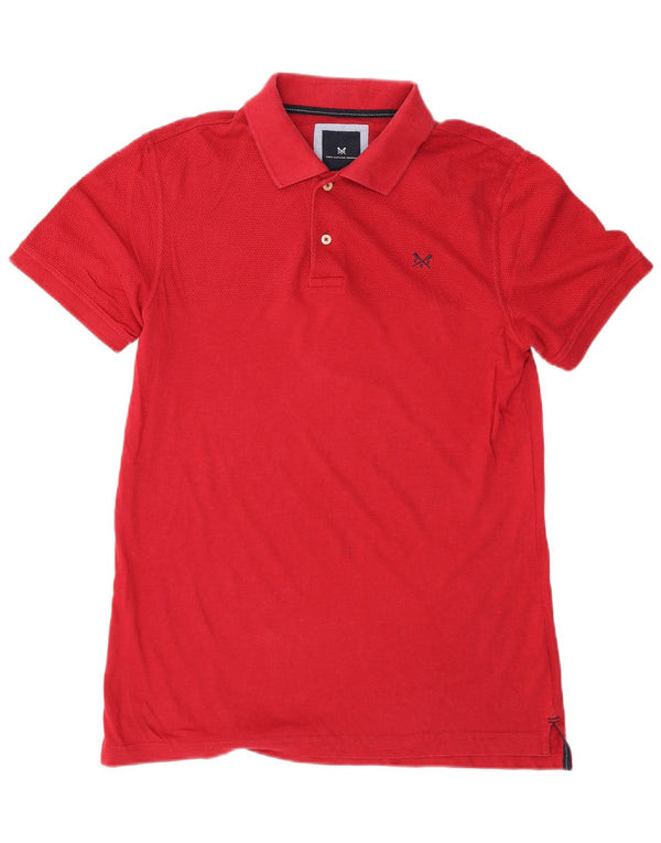 Crew Clothing Mens Polo Shirt Medium Red Cotton
