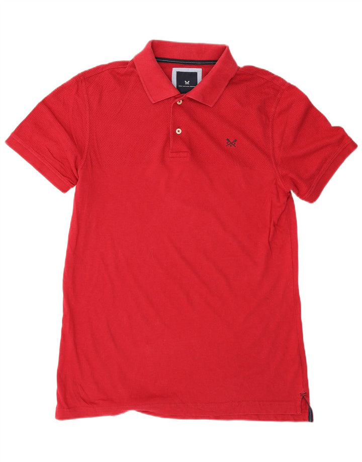 Crew Clothing Mens Polo Shirt Medium Red Cotton