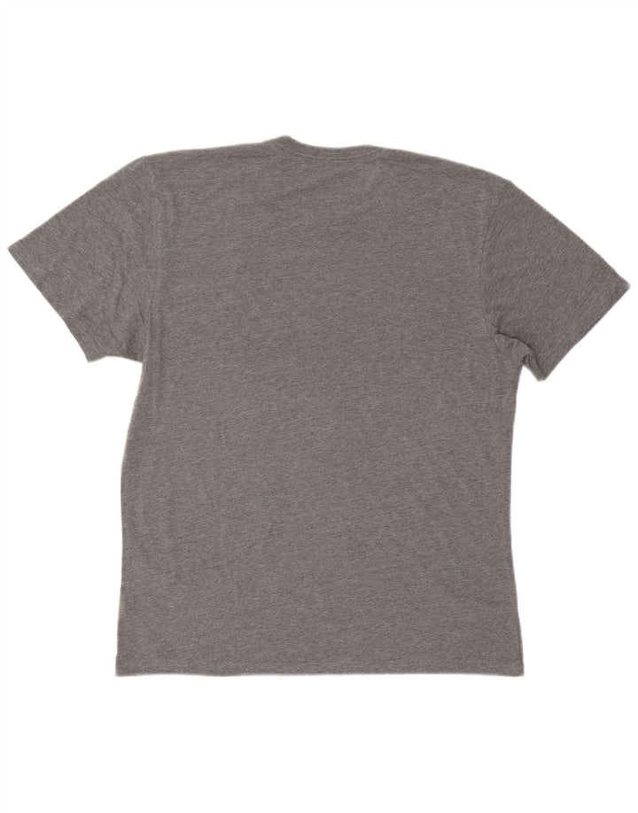 T-shirt grafica personalizzata da uomo Vans, maglietta grande, cotone grigio