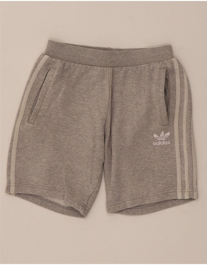 Pantaloncini sportivi Adidas da bambino 11-12 anni in cotone grigio