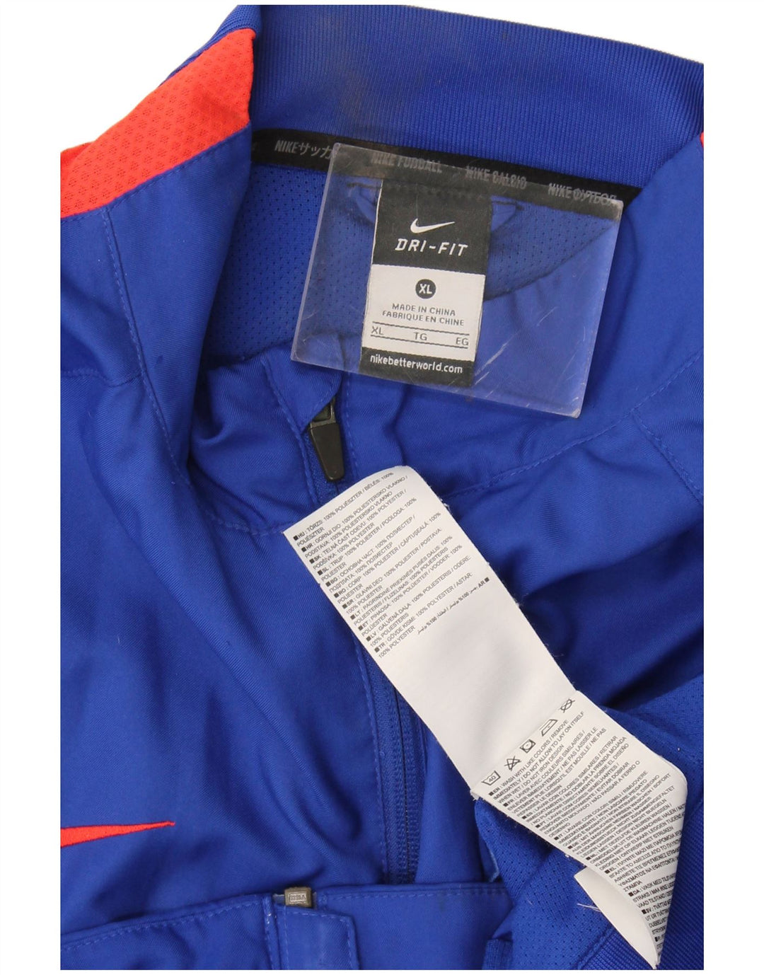 Giacca da tuta grafica Nike da uomo Manchester United XL blu poliestere