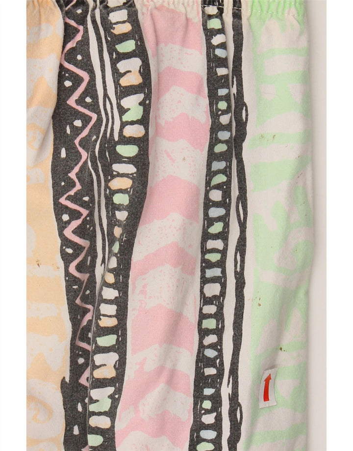 Pantaloni affusolati a vita alta da donna Blues W34 L31 geometrico multicolore